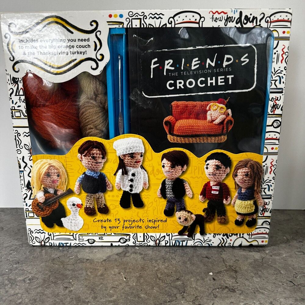 Friends TV Show Complete DIY Crochet Kit Make 13 Characters & Accessories